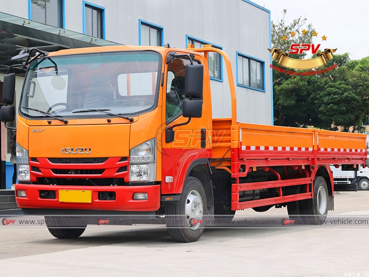 Cargo Truck ISUZU NPR - Right Front Side View